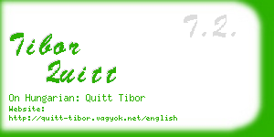 tibor quitt business card
